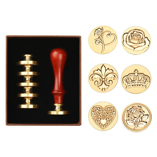 Custom wax seal stamp set Brass Head with wax stamp handle