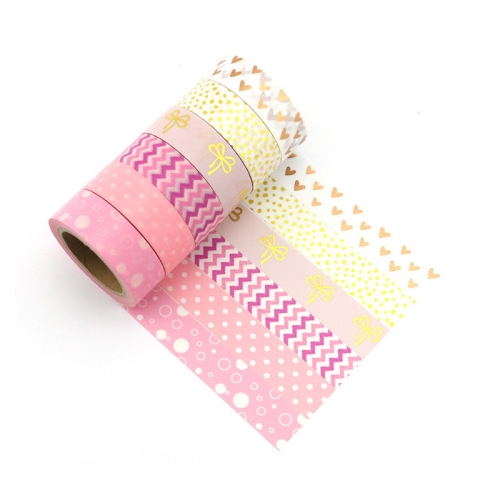 Hot foil Washi Tape Kawaii Washis Tape Set Custom Japanese Washi Tapes