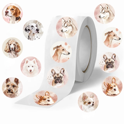 circular sealing stickers thank you stickers flower patterns sticker round roll sticker