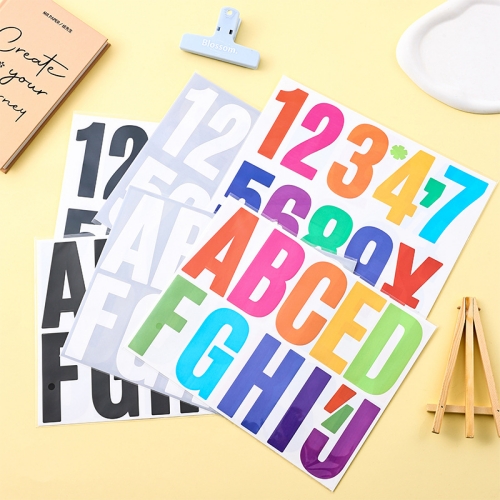 Decorative scrapbook sticker customized alphabet&numbers stickers