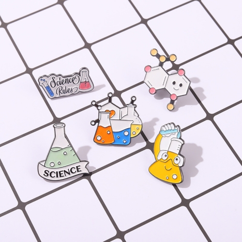 Metal custom hard enamel pin Chemistry enamel pins