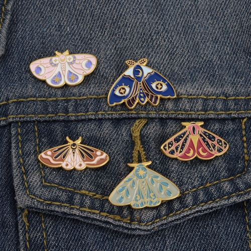 Metal custom hard enamel pin butterfly enamel pins