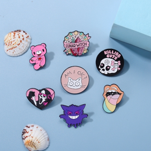 Metal custom hard enamel pin cute enamel pins