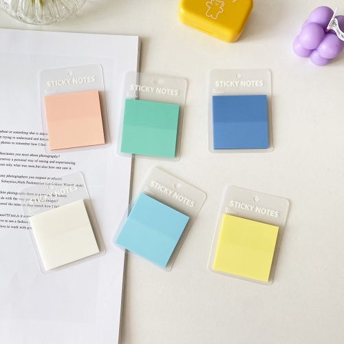 PET Material Notepad Waterproof square shape Sticky Note PET Sticky note for School Office Gift Use