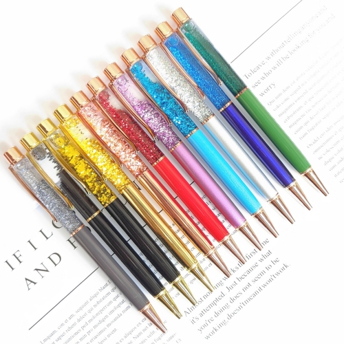 Luxury Metal Diamond Gift Pen Custom Logo Pen Diamond Multi-Color Crystal Ball Pen For Girl