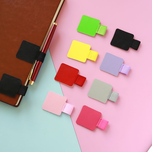 Self-adhesive PU Leather Elastic Pen Loop for Notebooks Pen Holder Pencil Elastic Loop